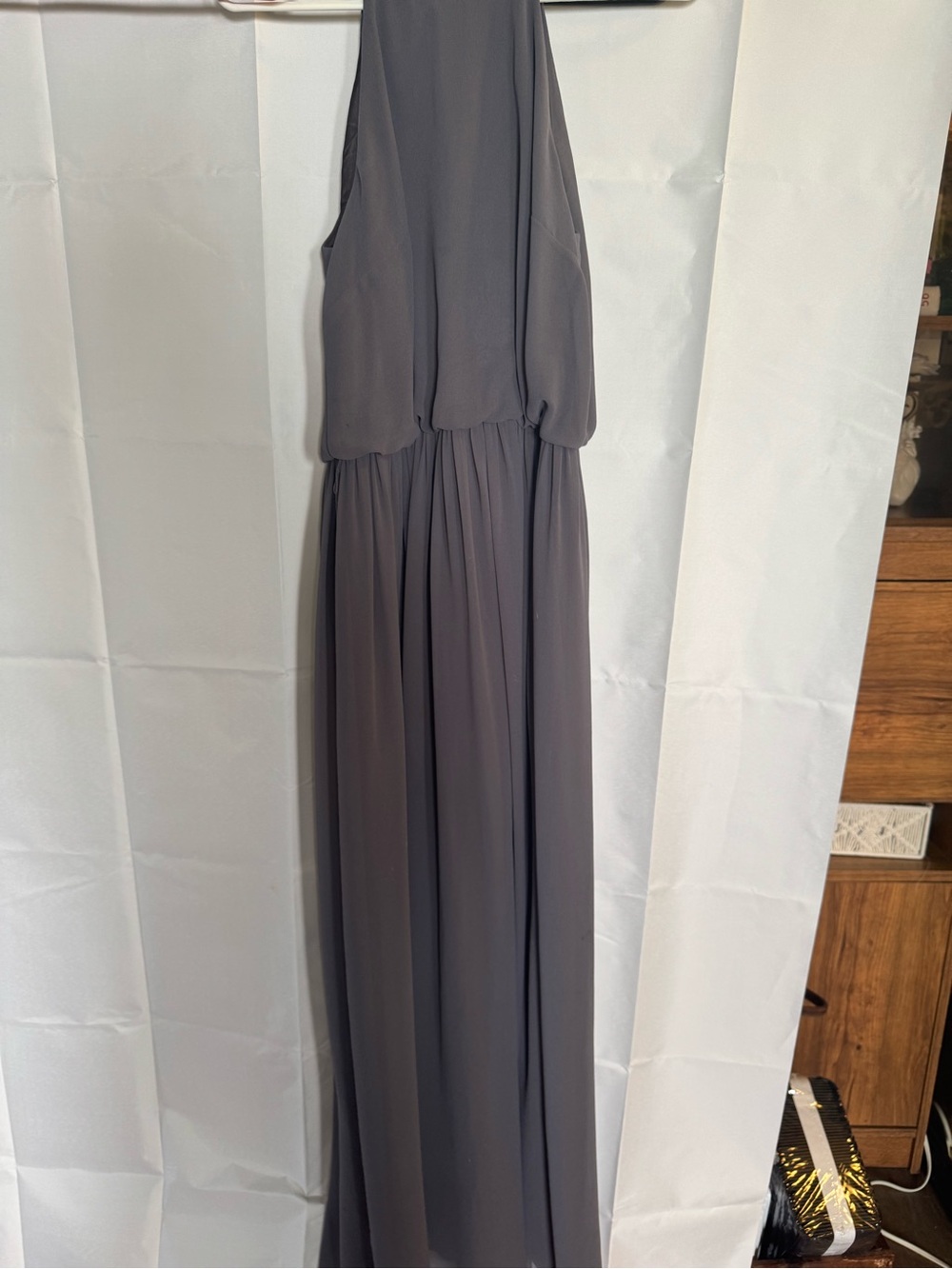 Donna Morgan Charcoal Maxi Dress